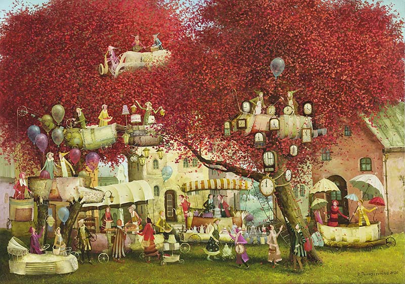 “春光明媚”国际艺术家联展, 作品名称-逛市集